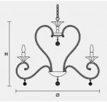Подвесной светильник Masiero CLASSICA 4100 6