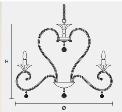 Подвесной светильник Masiero CLASSICA 4100 8 Подвесной светильник Masiero CLASSICA 4100 8