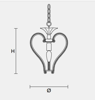 Подвесной светильник Masiero CLASSICA 4100 S1