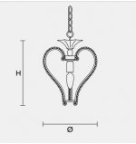 Подвесной светильник Masiero CLASSICA 4100 S1
