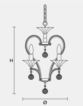 Подвесной светильник Masiero CLASSICA 4100 S4