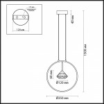 Подвесной светильник Odeon light 4100/1 ARCO