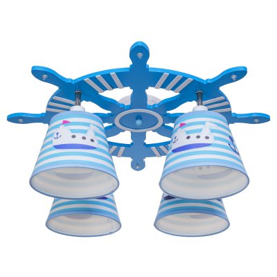 Люстра потолочная ШТУРВАЛ для детской 41031/4BL BL Gerhort (брак партии)