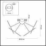 Люстра потолочная Odeon light 4104/48CL SPRING