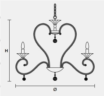 Подвесной светильник Masiero CLASSICA 4105 6