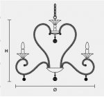 Подвесной светильник Masiero CLASSICA 4105 6