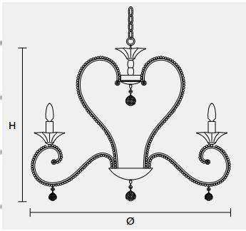 Подвесной светильник Masiero CLASSICA 4105 8 Подвесной светильник Masiero CLASSICA 4105 8