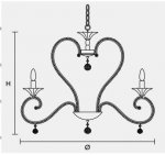Подвесной светильник Masiero CLASSICA 4105 8