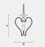 Подвесной светильник Masiero CLASSICA 4105 S1