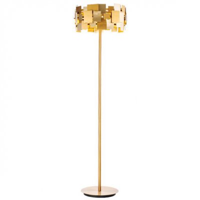 Торшер Gold Plate Floor Lamp Loft Concept 41.050.MT.BL.T1B