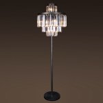Торшер RH 1920S Odeon Clear Glass Floor Lamp 4 rings Loft Concept 41.055