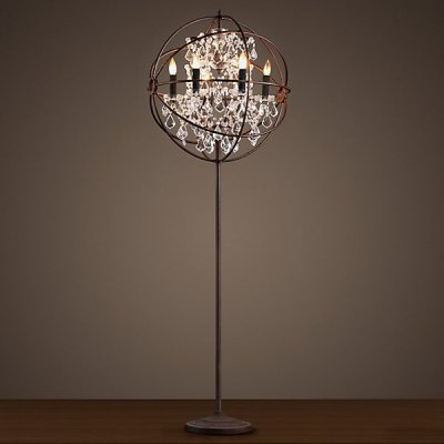 Торшер Foucault's Orb Crystal Floor Loft Concept 41.068.MT.BL.T1B