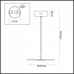 Подвесной светильник Odeon light 4107/12L ELLEN