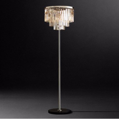 Торшер RH Odeon Floor Lamp Chrome Loft Concept 41.182