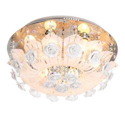 Люстра круглая Экономсвет 4132/6CR RC RBPLED Люстра круглая Экономсвет 4132/6CR RC RBPLED