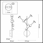 Светильник настенный бра Odeon light 4156/24WL VERICA