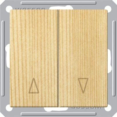 Выключатель для жалюзи Wessen 59 с/у без рамки 2КЛ. (250В, 16АХ) сосна (VS416-253-7-86) Выключатель для жалюзи Wessen 59 с/у без рамки 2КЛ. (250В, 16АХ) сосна (VS416-253-7-86)
