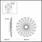 Люстра потолочная Odeon light 4174/86CL MAYA