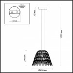 Подвесной светильник Odeon light 4176/57L PIUMI