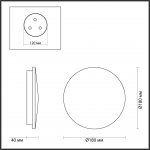 Настенный светильник Odeon light 4235/10WL ECLISSI