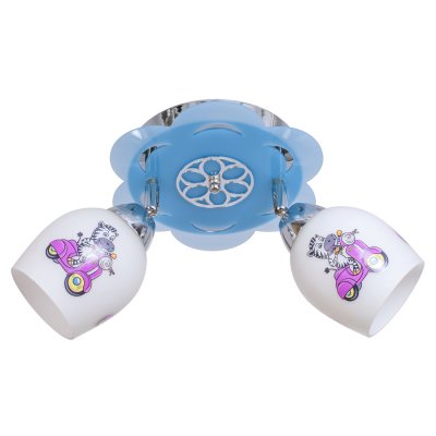 Светильник ЭкономСвет 4239/2CR+BL WT