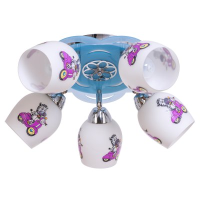 Люстра для детской Экономсвет 4239/5CR+BL WT