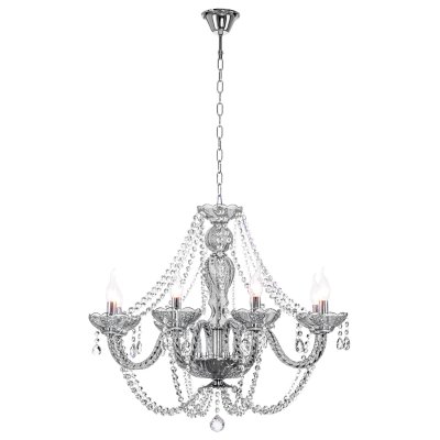 Люстра классическая с хрусталем Экономсвет 424/8P BL TR