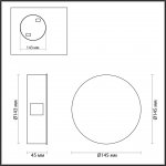 Настенный с лучами Odeon light 4264/4WL BEATA