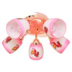 Люстра для детской Экономсвет 4268/5FGD WT+PK