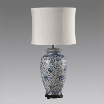 Настольная лампа Синий орнамент Loft Concept 43.010.CR.BL.T1B