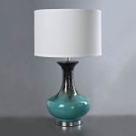 Настольная лампа Средиземноморская глазурь Loft Concept 43.014.CR.BL.T1B