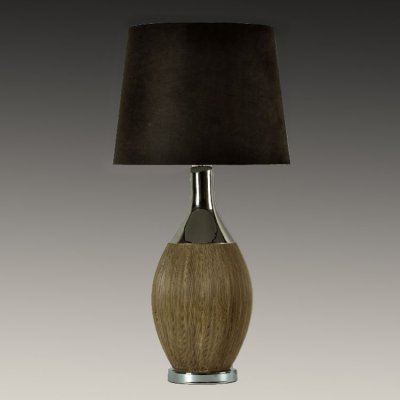 Настольная лампа Дерево ротанга Loft Concept 43.018.CR.BL.T1B