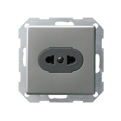 Gira E22 Сталь Розетка "Американский и китайский Стандарт" 16А 125 В (G43020)