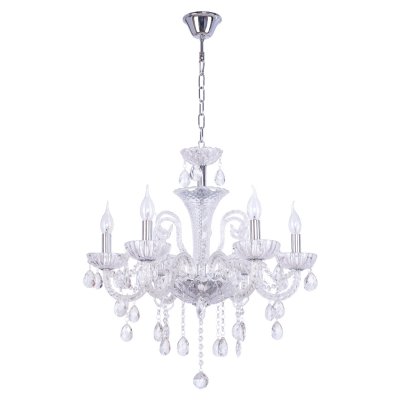 Люстра классическая с хрусталем Экономсвет 4302B/6CR Люстра классическая с хрусталем Экономсвет 4302B/6CR