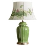 Настольная керамическая лампа Water Lily Loft Concept 43.038.CR.BL.T1B