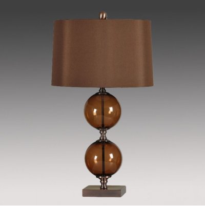 Настольная лампа Brown Glass Loft Concept 43.049.CR.BL.T1B Настольная лампа Brown Glass Loft Concept 43.049.CR.BL.T1B