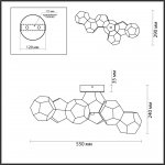 Потолочный светильник Odeon light 4305/36CL BINGO