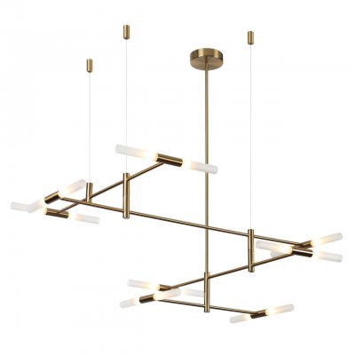 4306/16 HIGHTECH ODL26 Потолочный светильник  бронзовый/акрилл/металл IP20  G9 40W *16 180°  220V SOHO