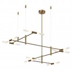 4306/16 HIGHTECH ODL26 Потолочный светильник  бронзовый/акрилл/металл IP20  G9 40W *16 180°  220V SOHO