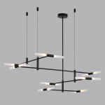 4307/16 HIGHTECH ODL26 Потолочный светильник  черный/акрилл/металл IP20  G9 40W *16 180°  220V SOHO