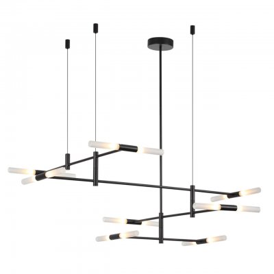 4307/16 HIGHTECH ODL26 Потолочный светильник  черный/акрилл/металл IP20  G9 40W *16 180°  220V SOHO