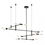 4307/16 HIGHTECH ODL26 Потолочный светильник  черный/акрилл/металл IP20  G9 40W *16 180°  220V SOHO