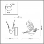 Настенный светильник Odeon light 4310/3WLA COLOMBELLA