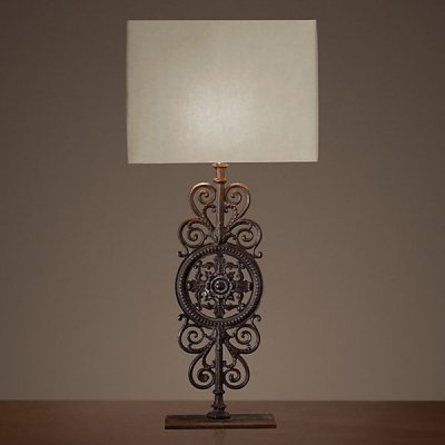 Настольная лампа RH Parisian Iron Gate Table Lamp Loft Concept 43.108