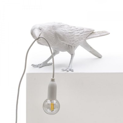 Настольная лампа Seletti Bird Lamp White Playing Loft Concept 43.14733