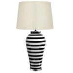 Настольная лампа Black & White Stripes Loft Concept 43.191.СH.20.ART