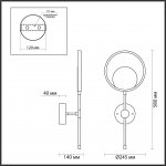 Настенный светильник Odeon light 4322/15WL DENZEL