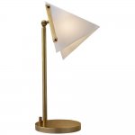 Настольная лампа FORMA ROUND BASE TABLE LAMP Brass Loft Concept 43.310