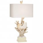 Nautilus Shell and White Coral Table Lamp Loft Concept 43.416