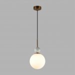 4359/1A MIDCENT ODL26 Подвесной светильник  бронзовый/белый/камень/металл IP20 E14 40W  220-240V LOLLA